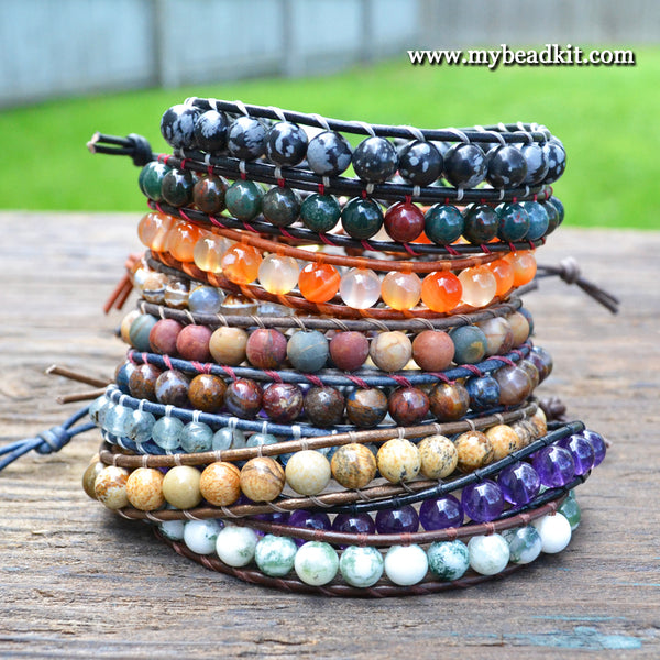 Leather Wrap Bracelet Kit with Instructional Download – The Bead Shop